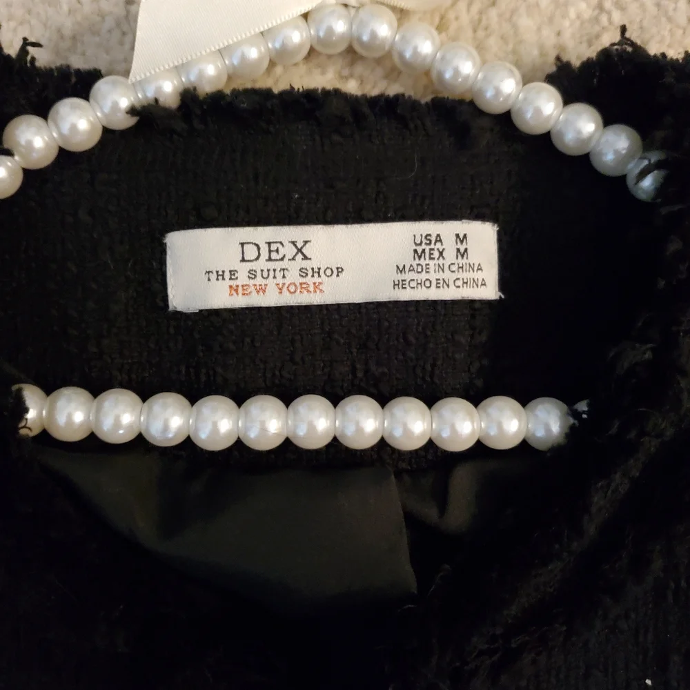 Classic black tweed coat - Picture 8 of 10